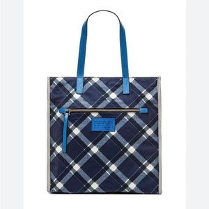 Marc It TT Plaid Tote in Skipper Blue Multi